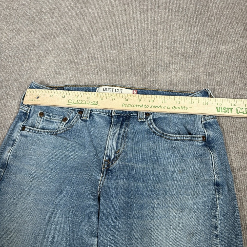 Vintage Levis 515 Jeans Womens 4S Bootcut Light Wash Blue Denim Western Y2K - Picture 12 of 16
